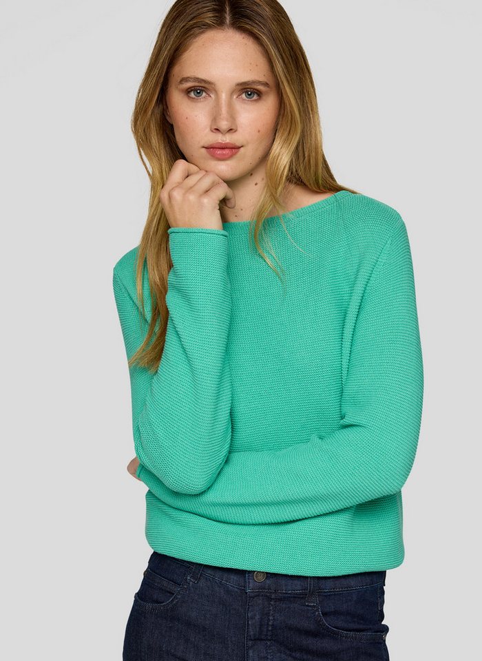 Rabe Rundhalspullover in Struktur-Optik von Rabe