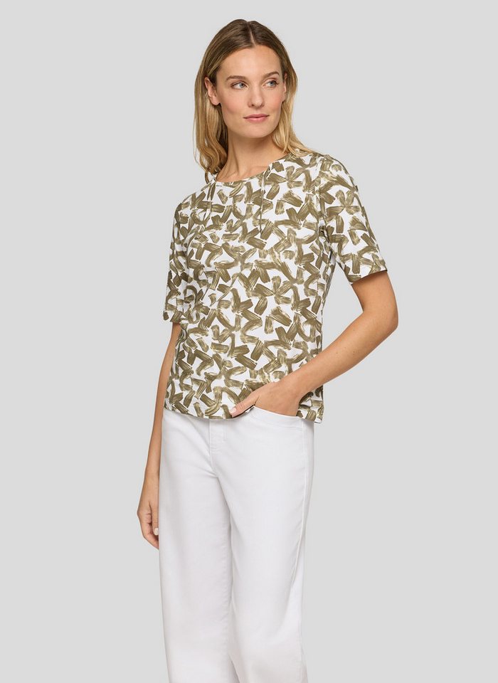 Rabe Rundhalsshirt mit Allover-Muster von Rabe