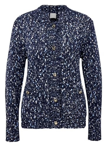 Rabe Strickjacke Gemustert in Dunkelblau für Damen von Rabe