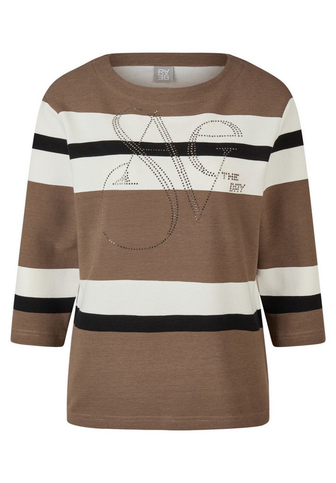 Rabe Langarmshirt - Modisches Ringelshirt mit U-Boot-Ausschnitt für Damen von Rabe
