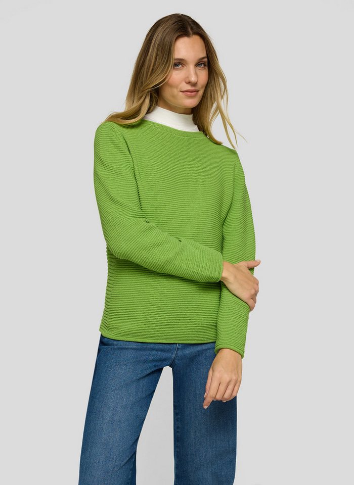Rabe Strickpullover in Streifen-Ripp-Optik von Rabe