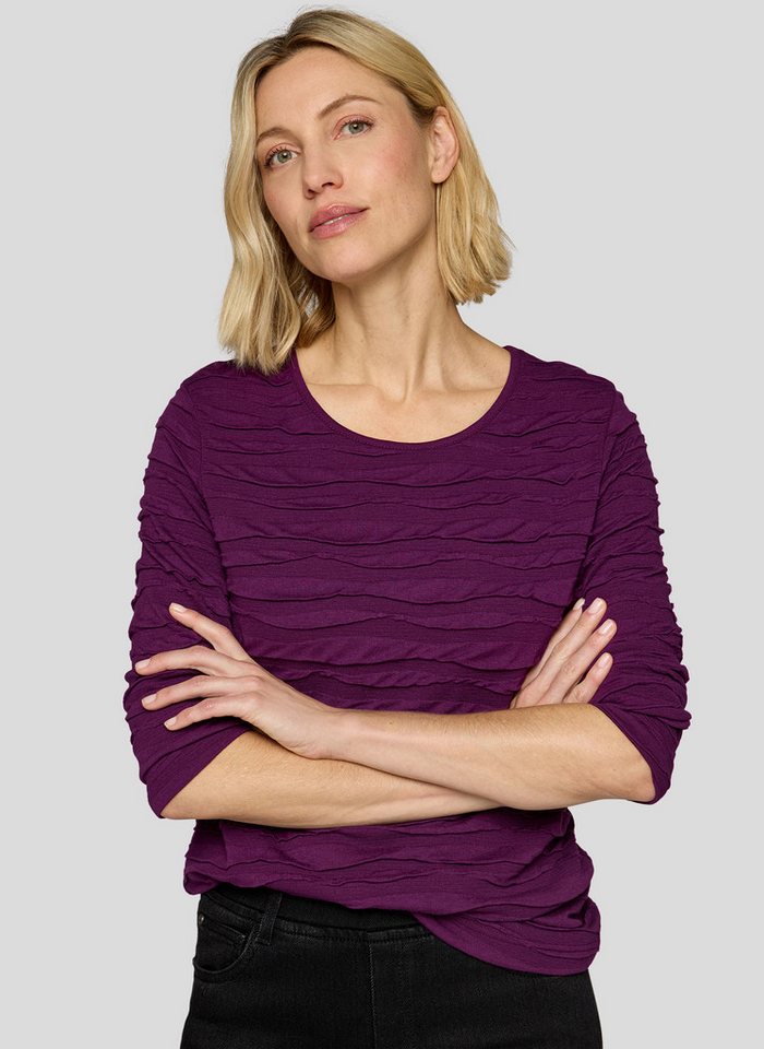 Rabe Strickpullover in Streifen-Ripp-Optik von Rabe