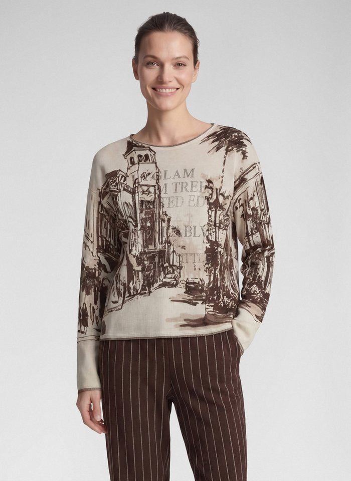 Rabe Strickpullover mit All-Over Print von Rabe