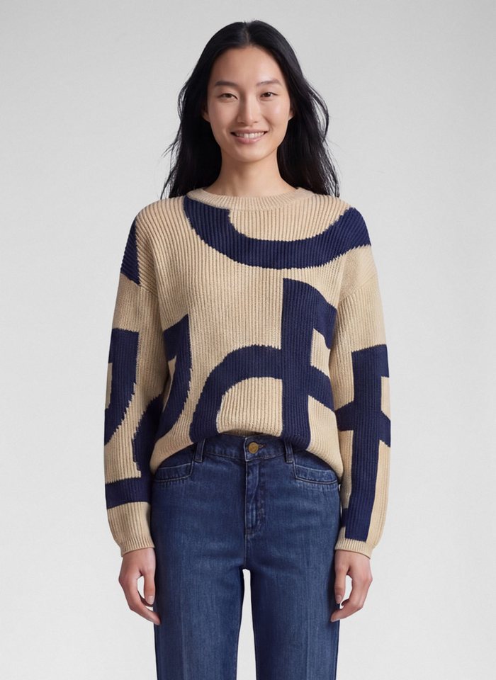 Rabe Strickpullover mit grafischem Muster von Rabe