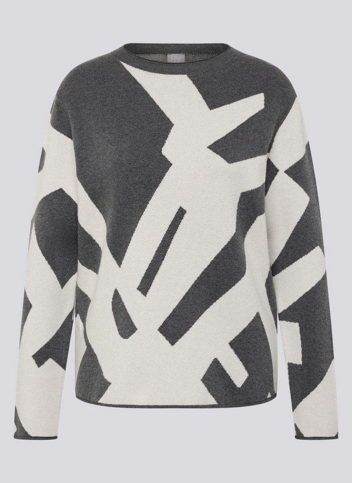 Rabe Strickpullover mit grafischem Muster von Rabe