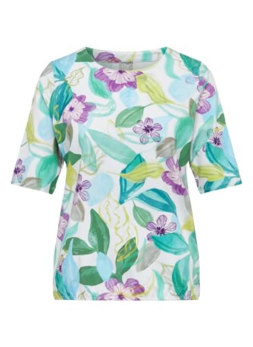 Rabe T-Shirt Floraler Print in Grün für Damen von Rabe