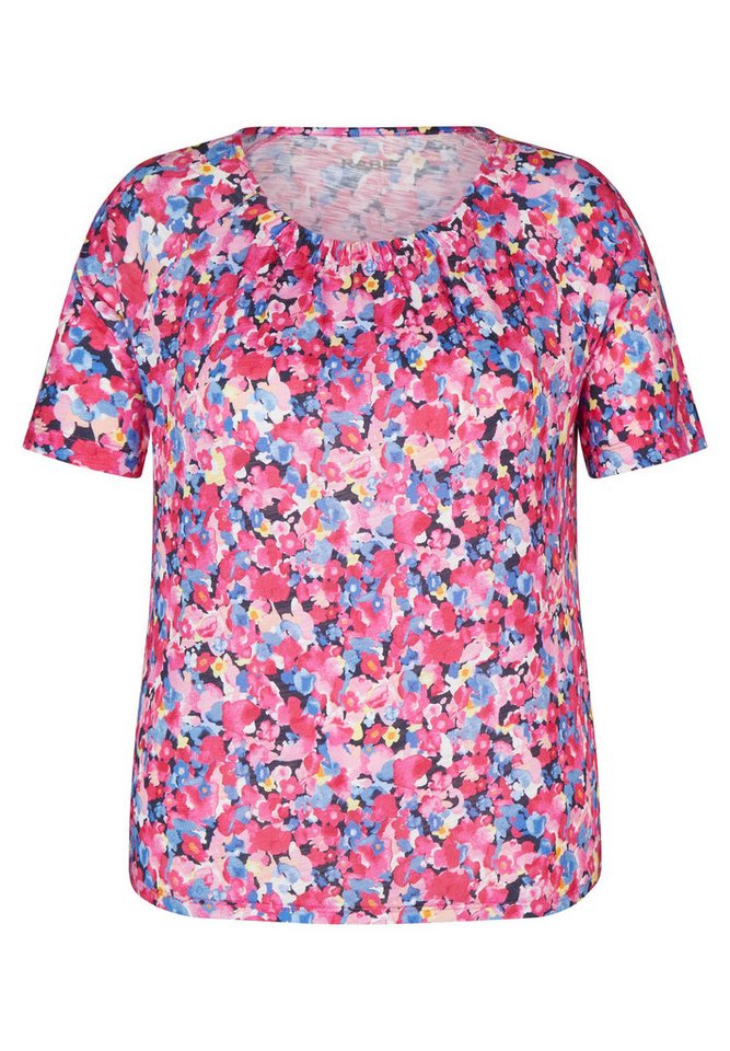 Rabe T-Shirt - Kurzarmshirt - T-Shirt mit Gummizug - Blossom Island von Rabe