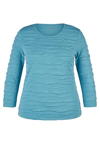 Rabe T-Shirt Pfauenblau - 48 von Rabe