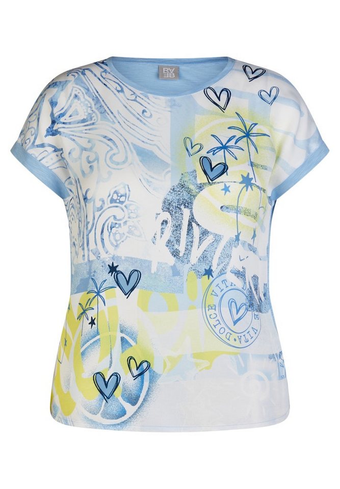 Rabe T-Shirt T-Shirt Azur von Rabe