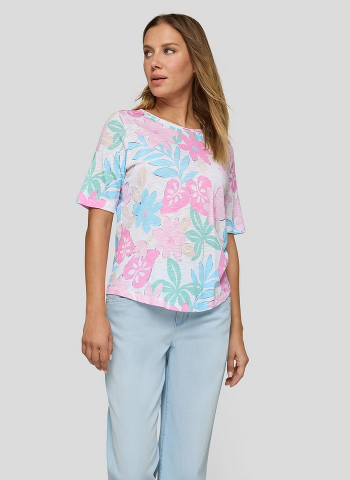 Rabe T-Shirt mit All-Over Print von Rabe