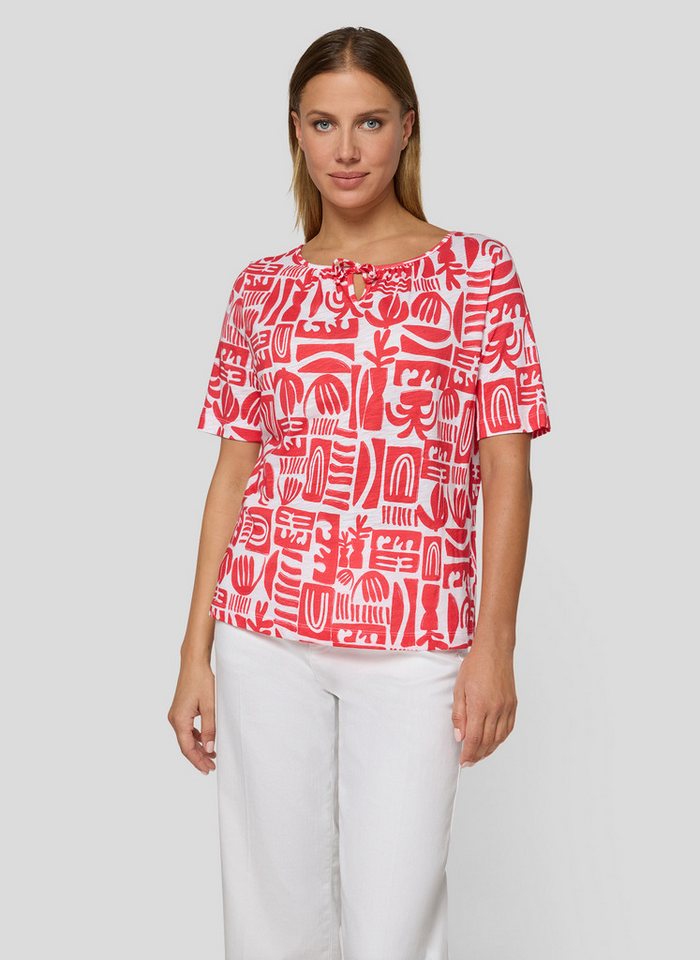 Rabe T-Shirt mit All-Over Print von Rabe