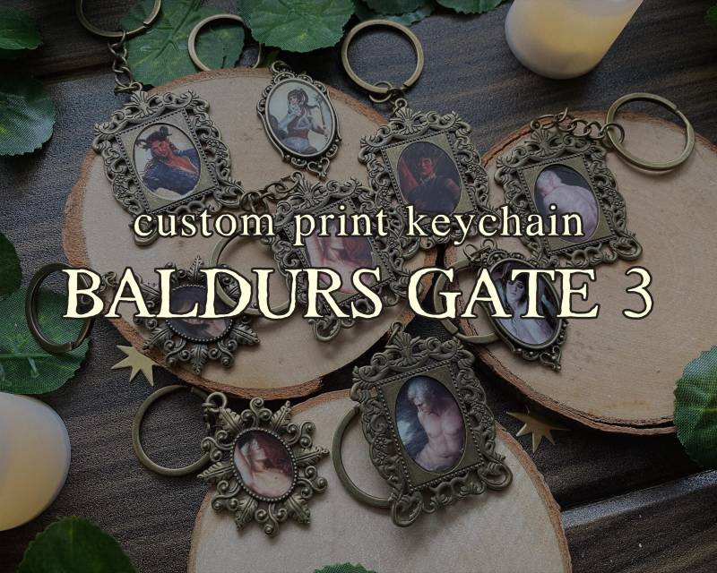Baldurs Gate 3 Print Keychain | Customizable von RabentanzArt