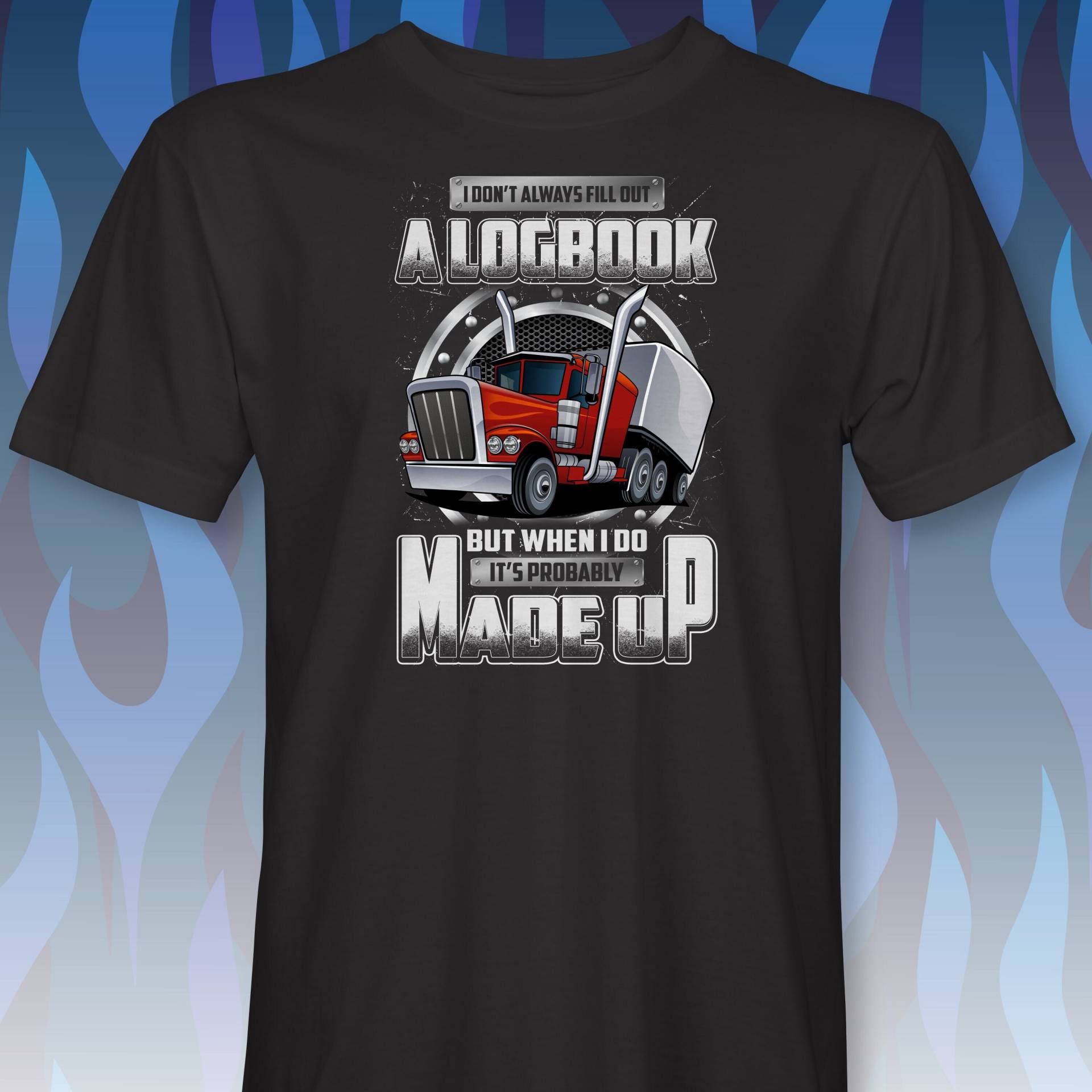 Logbook -Lkw-Fahrer T-Shirt von RabidMooseStore