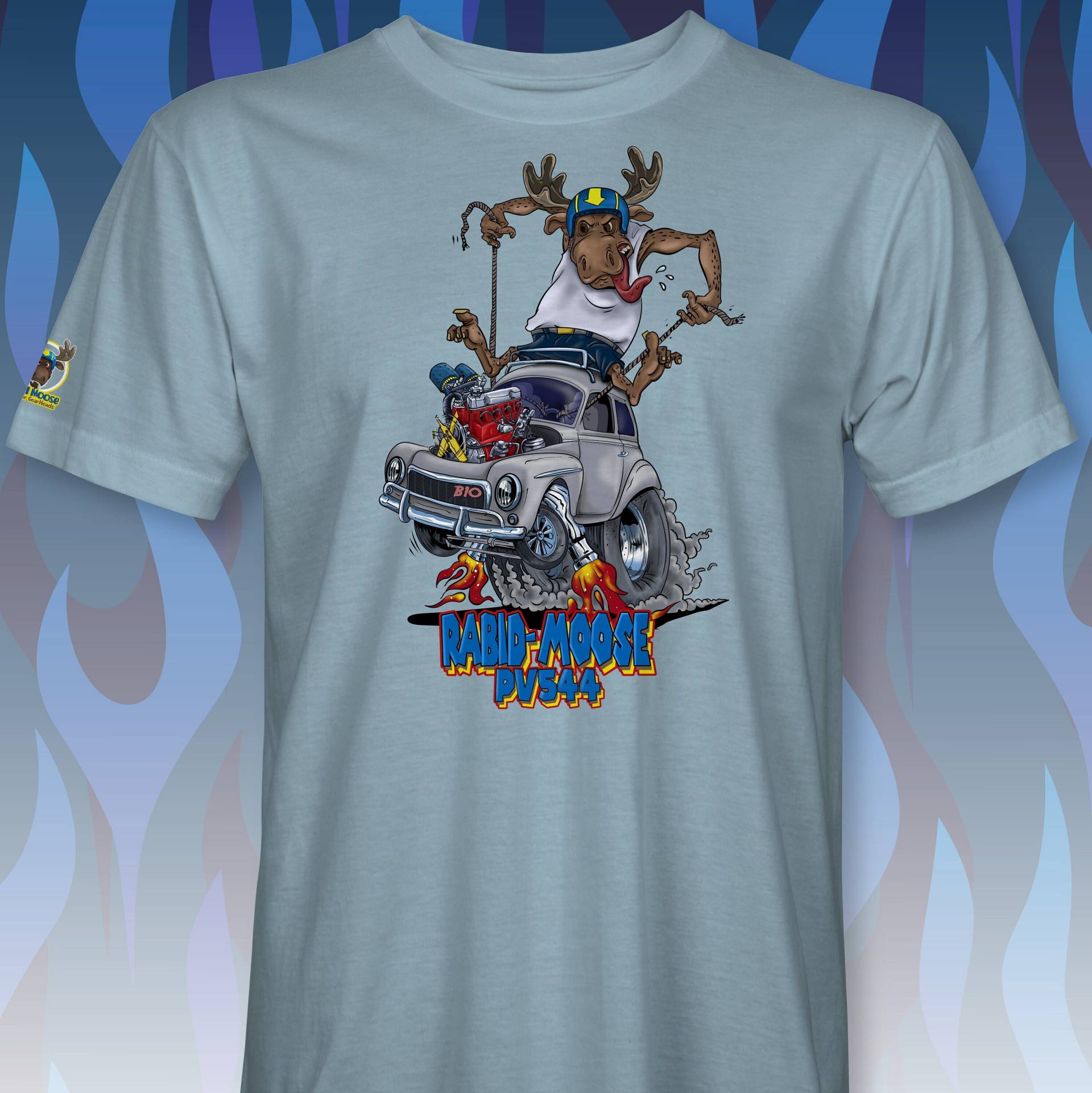 Tollwütiger Elch Ratte Fink Style Pv544 T-Shirt Rm0018 von RabidMooseStore