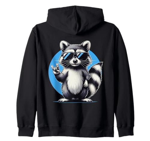 Lustiges Retro Waschbär Rock Musik für damen Kinder & herren Kapuzenjacke Lustiges Retro Waschbär Rock Musik für damen Kinder & herren Kapuzenjacke von Lustige motive Raccoon Rocking Waschbär shirts