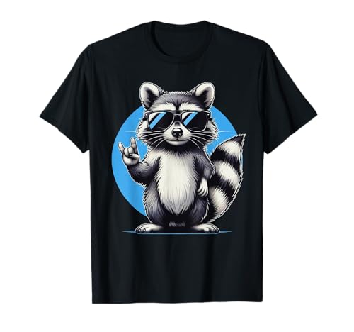 Lustiges Retro Waschbär Rock Musik für damen Kinder & herren T-Shirt Lustiges Retro Waschbär Rock Musik für damen Kinder & herren T-Shirt von Lustige motive Raccoon Rocking Waschbär shirts