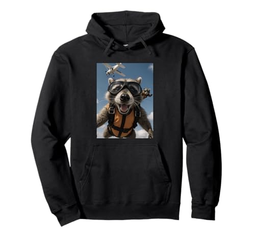 Waschbär Sky Diving Animal Lover Diver Zoo Jungen Mädchen Kinder Pullover Hoodie Waschbär Sky Diving Animal Lover Diver Zoo Jungen Mädchen Kinder Pullover Hoodie von RaccoonAxis1