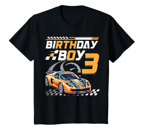 Kinder 3. Geburtstag Junge Passendes Familien-Rennauto 3 Jahre Geburtstag T-Shirt Kinder 3. Geburtstag Junge Passendes Familien-Rennauto 3 Jahre Geburtstag T-Shirt von Race Car Matching Family Birthday boy store
