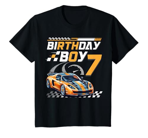 Kinder 7. Geburtstag Junge Passendes Familien-Rennauto 7 Jahre Geburtstag T-Shirt Kinder 7. Geburtstag Junge Passendes Familien-Rennauto 7 Jahre Geburtstag T-Shirt von Race Car Matching Family Birthday boy store