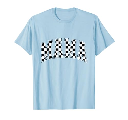 Racing Mama Checker-Flaggendesign, Coole Retro-Motorsport-Mama T-Shirt Racing Mama Checker-Flaggendesign, Coole Retro-Motorsport-Mama T-Shirt von Race Lane Mom Apparel
