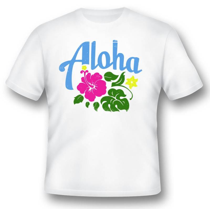 Aloha Schwarz Oder Weiß T-Shirt von RacerSupply