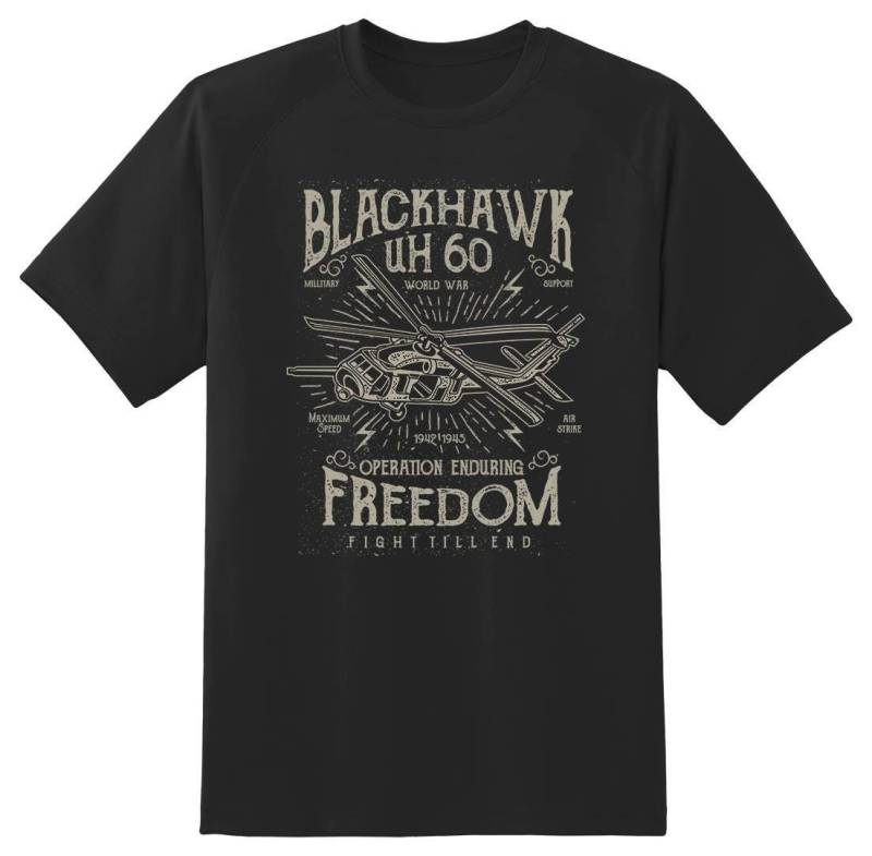 Blackhawk Uh60 Operation Enduring Freedom Schwarzes Oder Weißes T-Shirt 08012016 von RacerSupply
