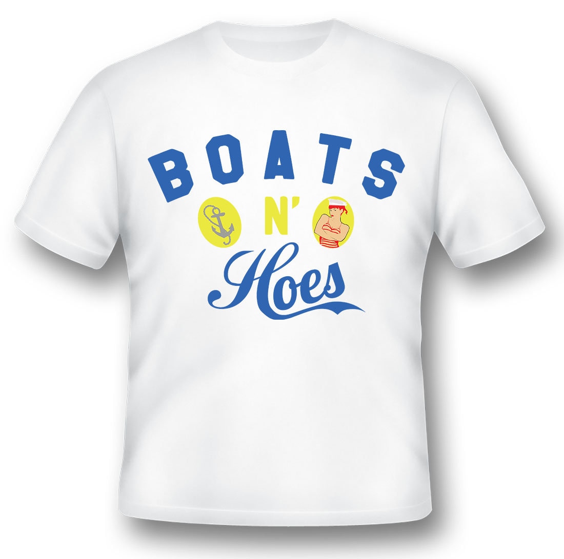 Boote Und Hoen Schwarz Oder Weiß T-Shirt von RacerSupply