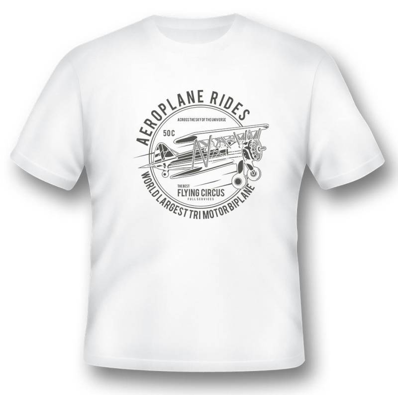 Flugzeug Fährt Weltgrößtes Trimotor Doppeldecker Shirt 08012016 von RacerSupply