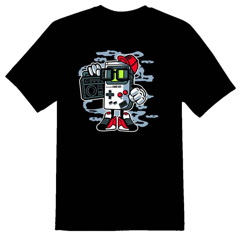 Game Kid Unit T-Shirt Schwarz Oder Weiß von RacerSupply