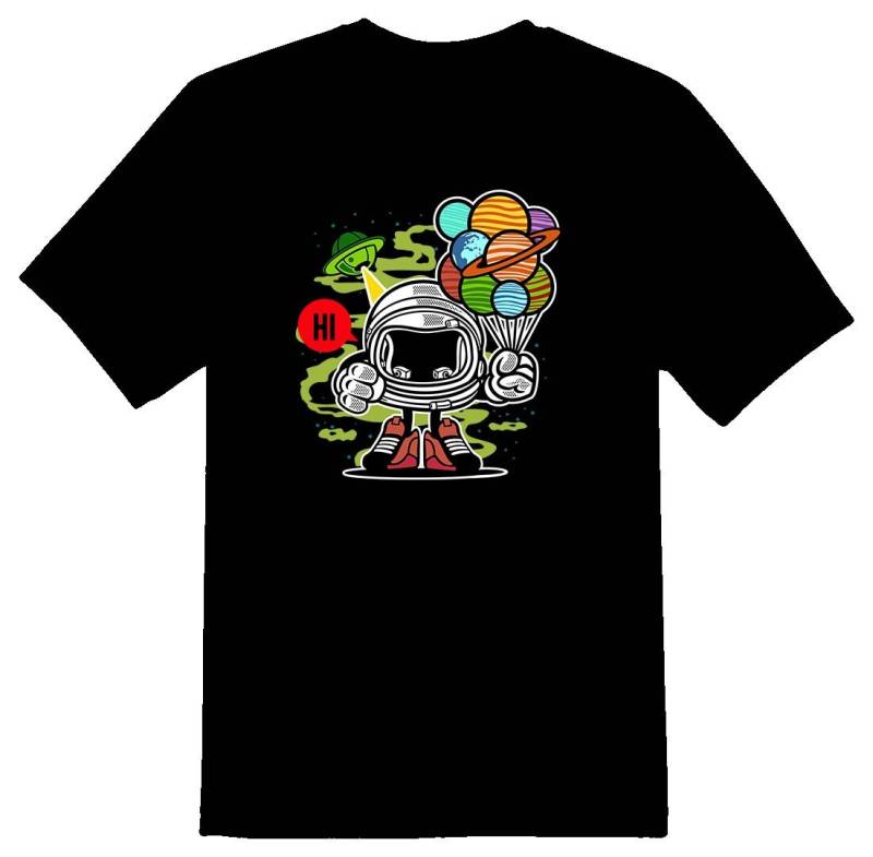 Geschenk Aus Dem Weltall Astronaut T-Shirt Schwarz Oder Weiß von RacerSupply