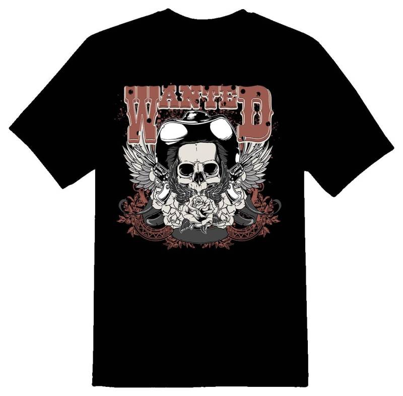 Gesuchtes Cowboy Totenkopf Shirt von RacerSupply