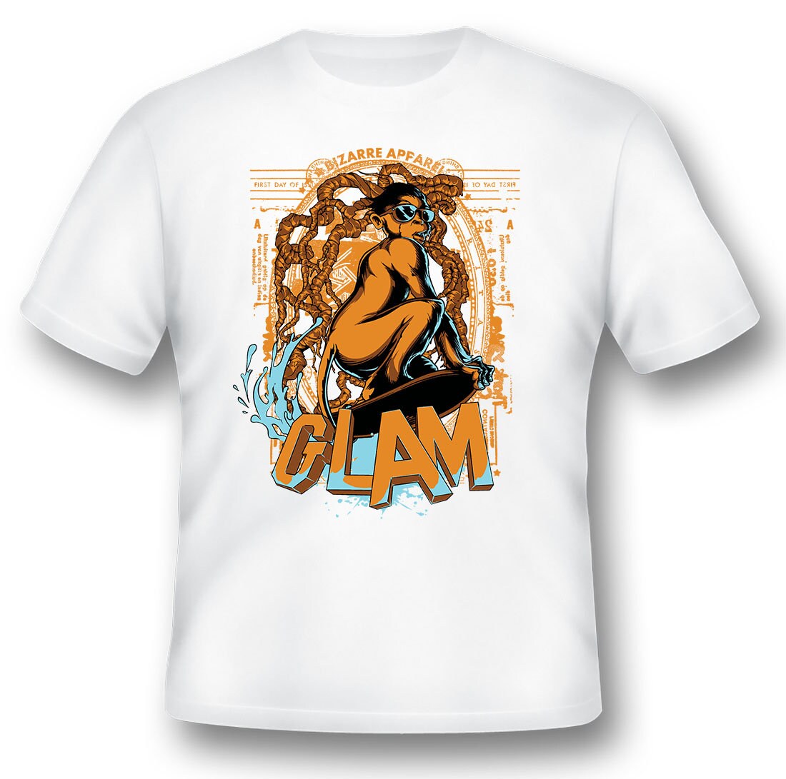 Glam Surf Affe Shirt von RacerSupply