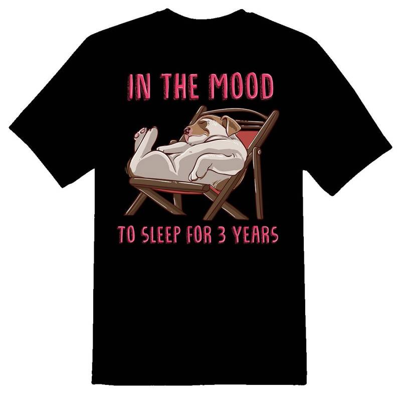In The Mood To Sleep For 3 Years | Hund T-Shirt 08162017 von RacerSupply