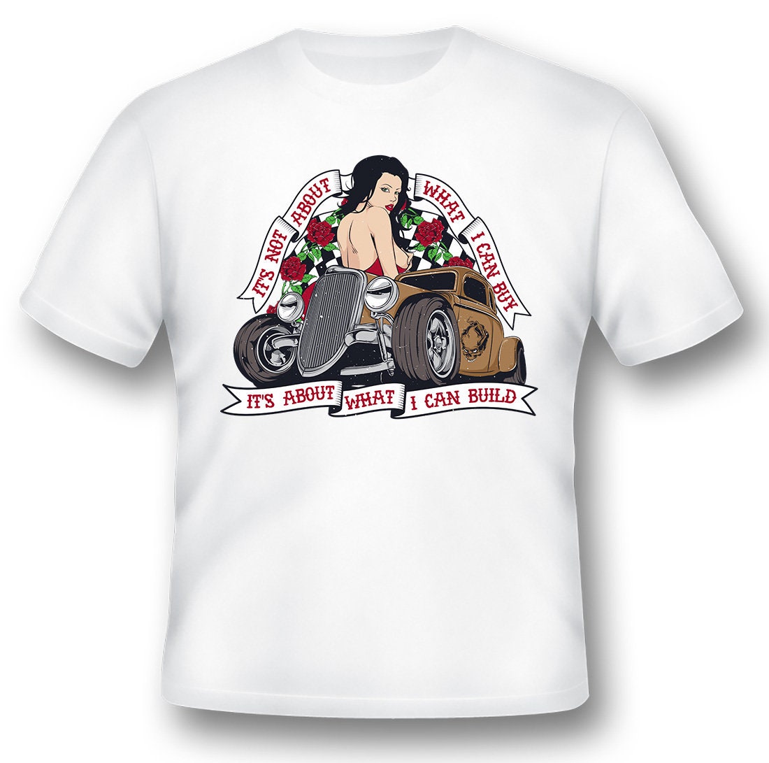 Mit Dem Hot Rod Baumeister Kann Ich Schwarze Oder Weiße T-Shirts Bauen von RacerSupply