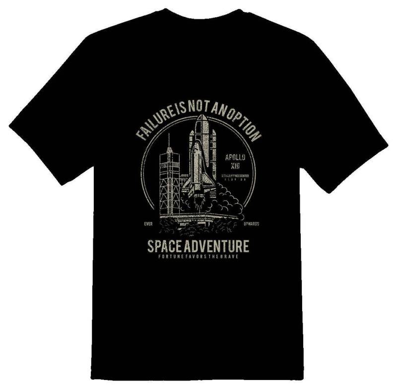 Space Adventure Failure Ist Keine Option T-Shirt 08012016 von RacerSupply