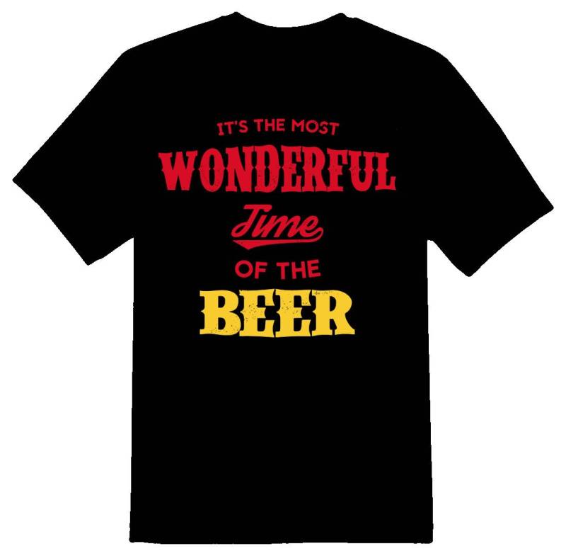 Wonderful Time Of The Beer 2 Schwarzes Oder Weißes T-Shirt von RacerSupply