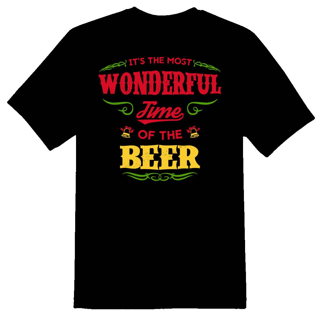 Wonderful Time Of The Beer Schwarz Oder Weiß T-Shirt von RacerSupply