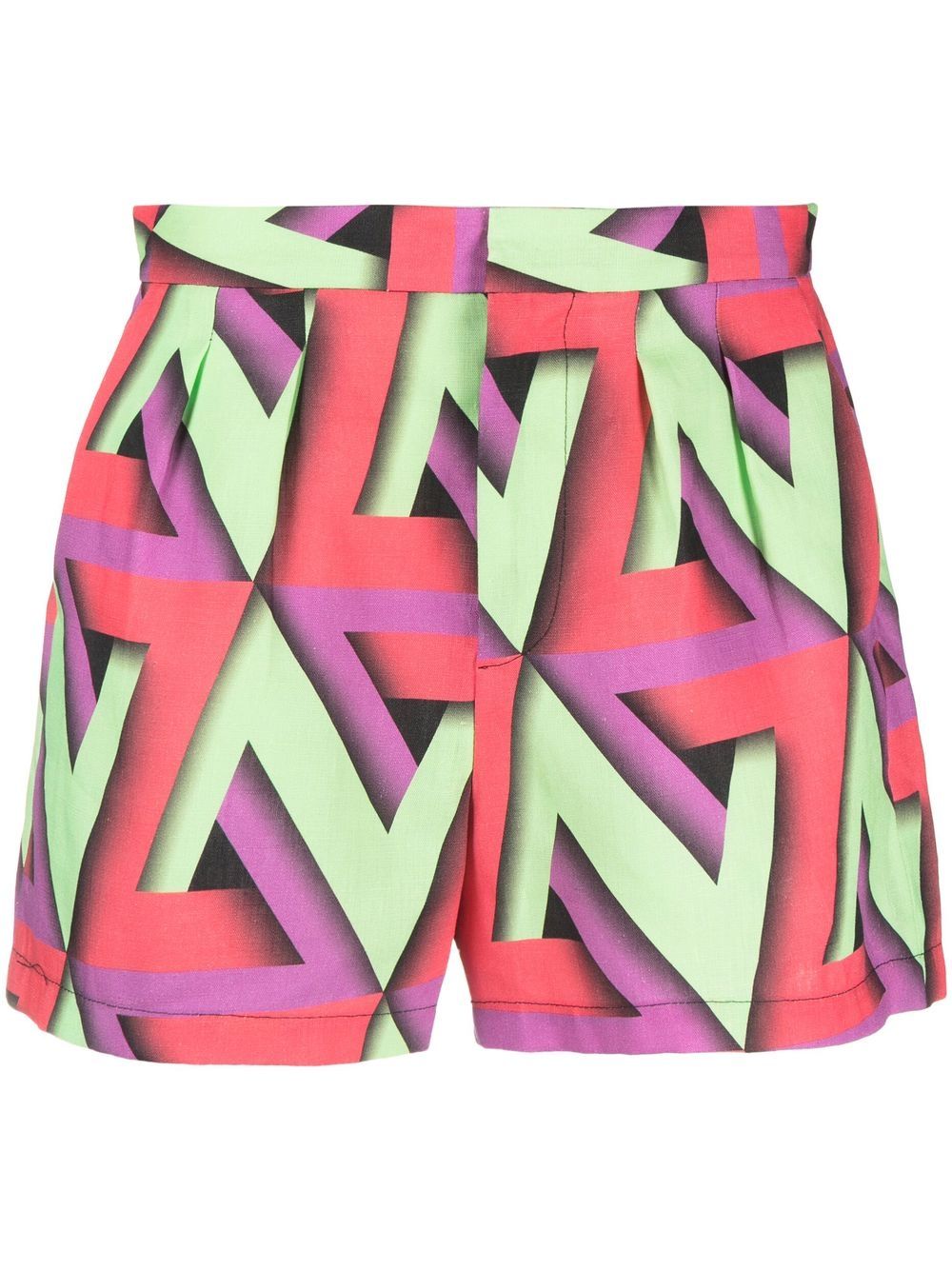 Rachel Comey Shorts mit abstraktem Print - Grün von Rachel Comey