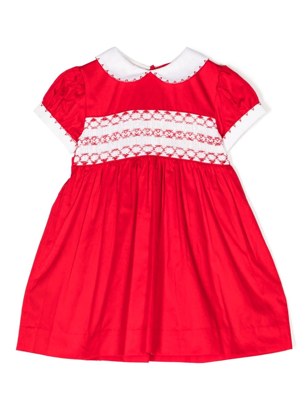 Rachel Riley Besticktes Kleid mit Puffärmeln - Rot von Rachel Riley