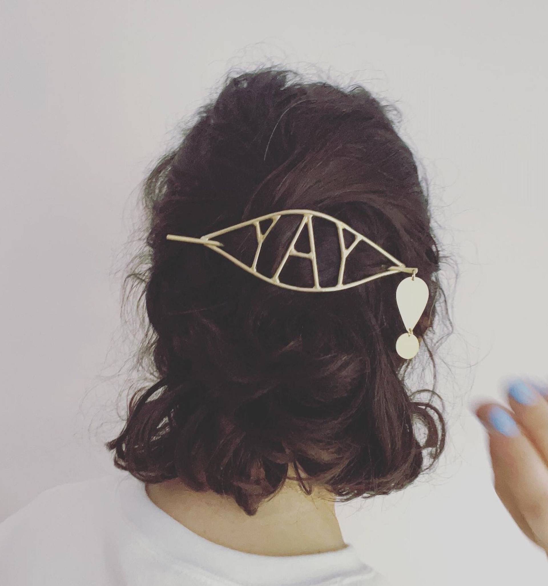 Handgemachte Yay Feier Haarnadel Haarspange Set Haar Stick Massiv Messing Rachel Pfeffer Handgemachte Yay Feier Haarnadel Haarspange Set Haar Stick Massiv Messing Rachel Pfeffer von RachelPfefferDesigns