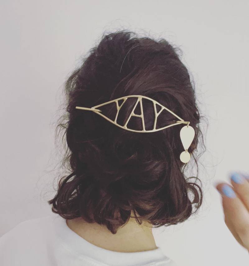 Handgemachte Yay Feier Haarnadel Haarspange Set Haar Stick Massiv Messing Rachel Pfeffer von RachelPfefferDesigns