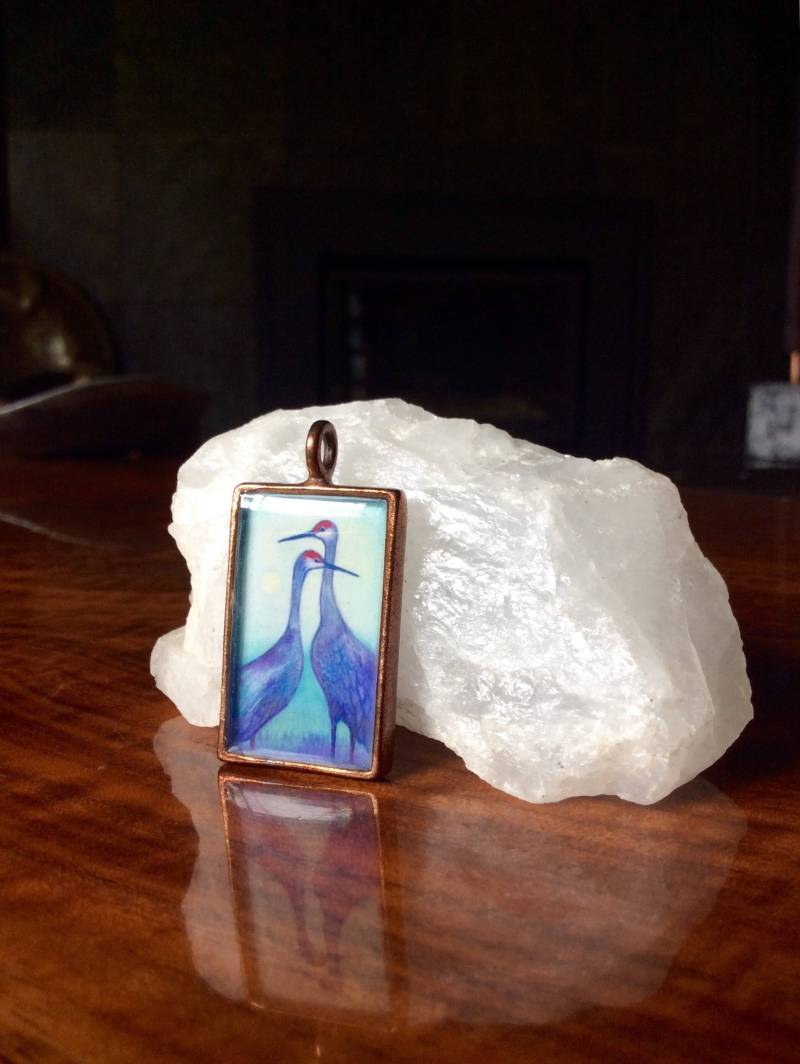 Kanadakranich | Kranich Anhänger Vogel Halskette, Natur Schmuck Kanadakranich | Kranich Anhänger Vogel Halskette, Natur Schmuck von RachelleMontoya