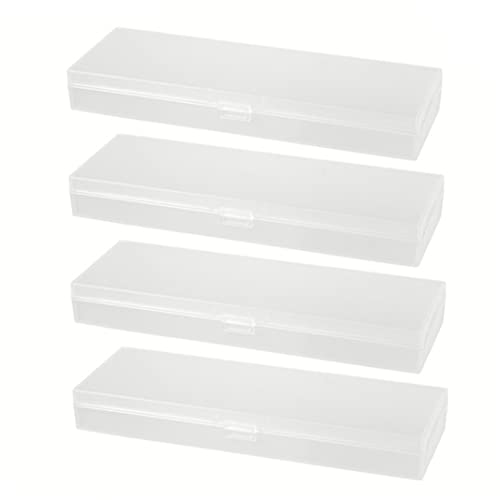 Plastikstiftkasten durchscheinende durchliegende Schreibwarenfall -Vorräte mit Scharnierdeck Plastikstiftkasten durchscheinende durchliegende Schreibwarenfall -Vorräte mit Scharnierdeck von Rachlicy