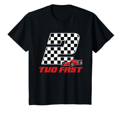 Kinder 2nd Birthday 2 Years Old Boy Race Car Two Fast Cars Lover T-Shirt Kinder 2nd Birthday 2 Years Old Boy Race Car Two Fast Cars Lover T-Shirt von Racing Checkered Flag B-Day Boy Kids Family Party