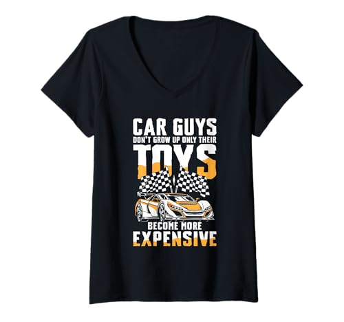 Damen Speed-Rennen T-Shirt mit V-Ausschnitt Damen Speed-Rennen T-Shirt mit V-Ausschnitt von Racing Enthusiast Speed Passion Turbo