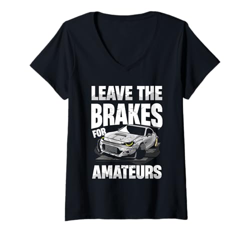 Damen Speed-Rennen T-Shirt mit V-Ausschnitt Damen Speed-Rennen T-Shirt mit V-Ausschnitt von Racing Enthusiast Speed Passion Turbo