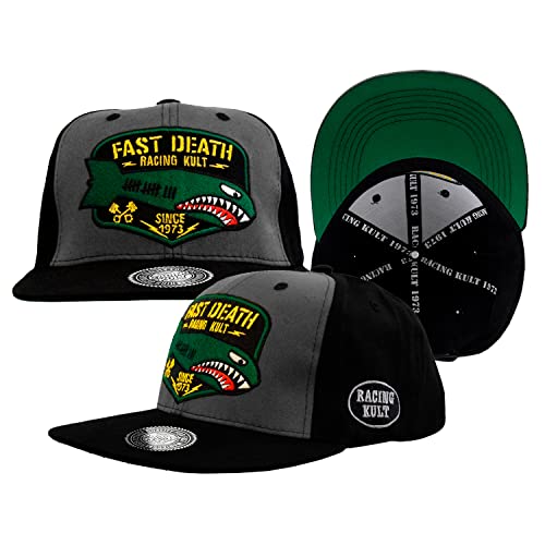 Racing Kult Fast Death Snapback Cap mit Stick Unisex von Racing Kult