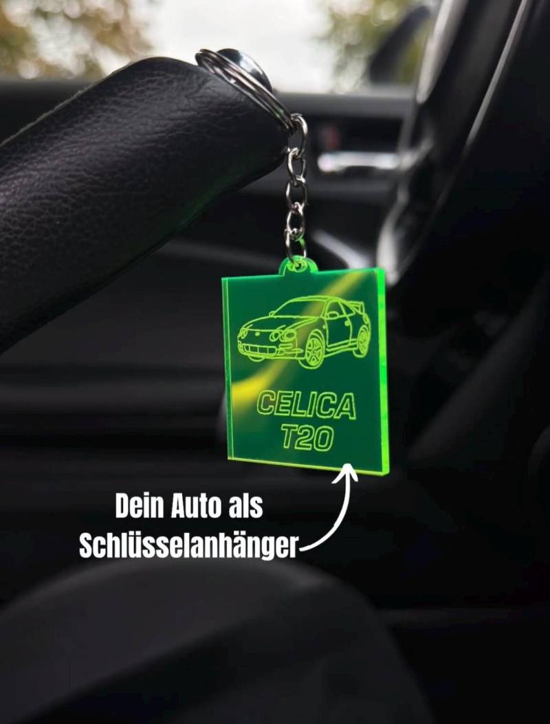 Auto & Motorrad Schlüsselanhänger Personalisiert Mit Wunschtext - Geschenk Für Autofans/Autoliebhaber, Motorradfahrer Und Biker- Acrylglas von RacingNationDE