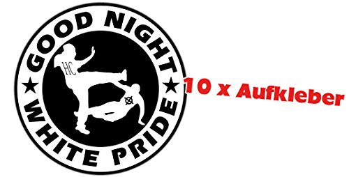 Racker-n-Roll GOOD NIGHT WHITE PRIDE 10er Pack Aufkleber von Racker-n-Roll