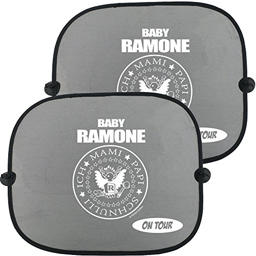 Racker-n-Roll BABY RAMONE 2 x Kinder Auto Sonnenschutz, Doppelpack von Racker-n-Roll